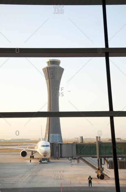 Airport tower in Beijing, China
