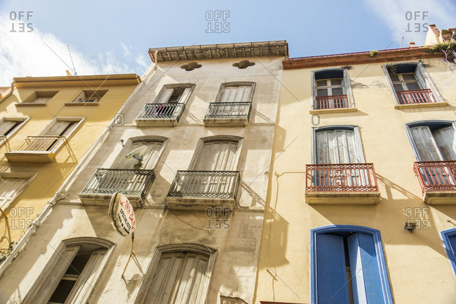 Facades of multi-family houses, Perpignan