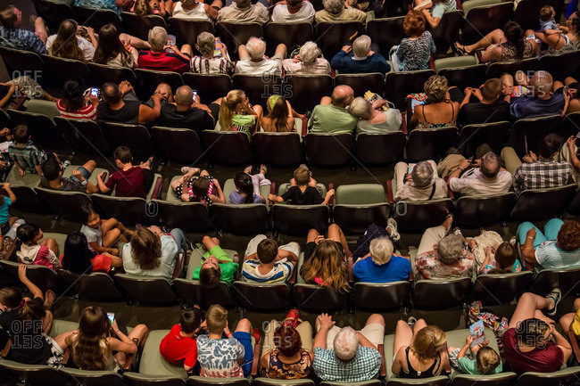 People sitting in an auditorium