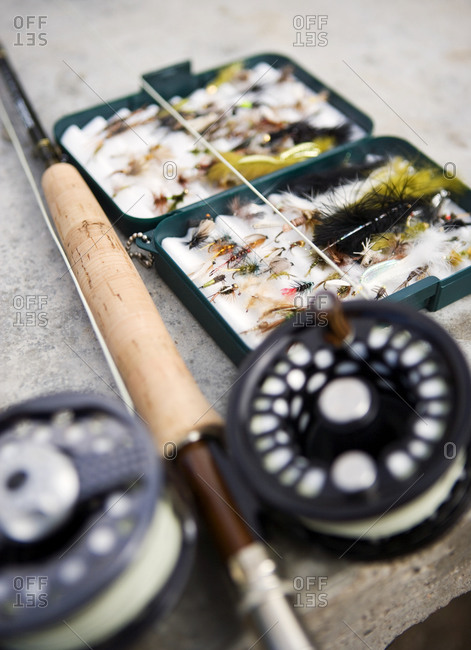 Fishing pole and fly fishing tackle
