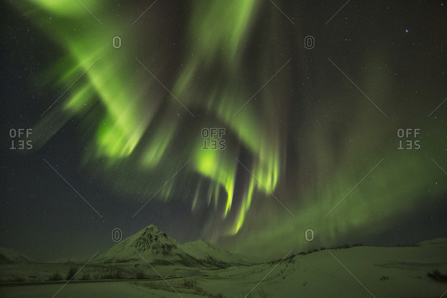 Northern Lights (Aurora Borealis), Old Crow, Yukon, Canada