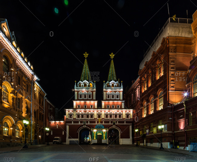 Resurrection Gate on Red Square in Moscow, Russia