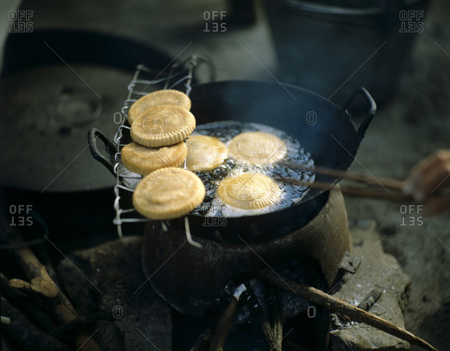 Fried Cakes Vendor, China
