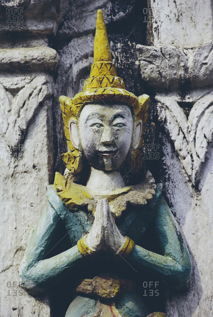 Buddhist sculpture at Wat Pho temple in Bangkok, Thailand