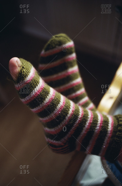 Person wearing socks