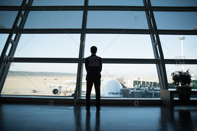 Businessman at Inchon International Airport, South Korea