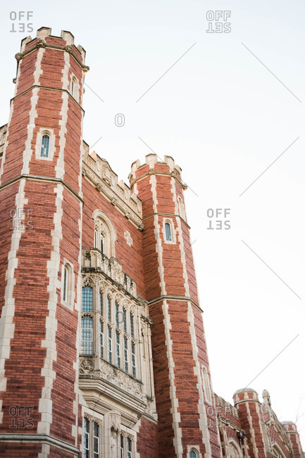 Tudor style building at the University of Oklahoma