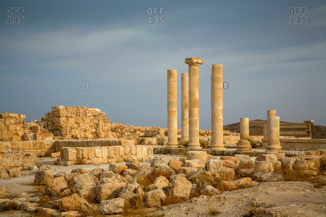 Herod Antipas Palace Triclinium in Mukawir, Jordan where Salome danced