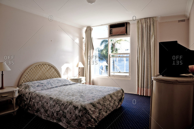 Deserted hotel room in Sydney, Australia