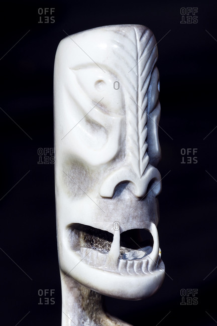 A tupilak carving from a caribou antler is used to summon a spirit to fight an enemy