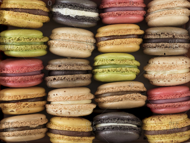 Multi colored macaroons