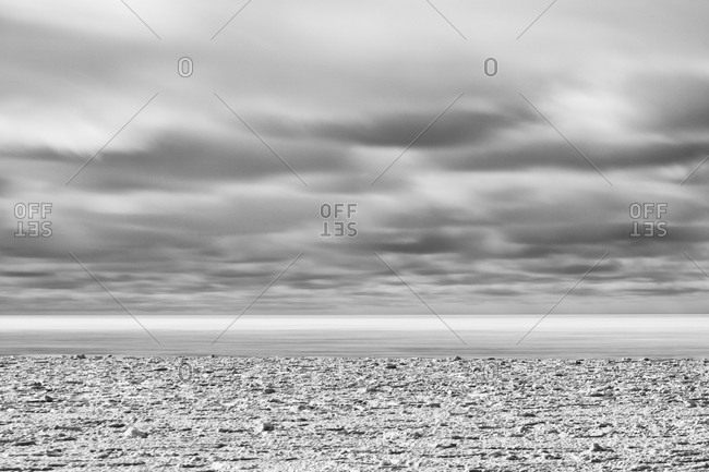Sea ice on the Okhotsk Sea near Hokkaido, Japan