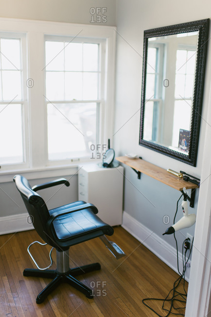 Hairdresser chair at home salon business