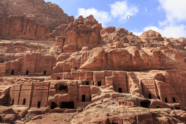 Tombs, Street of Facades, Petra, Jordan, Middle East