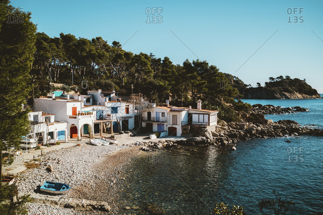 Small community near the water in Palamos, Spain