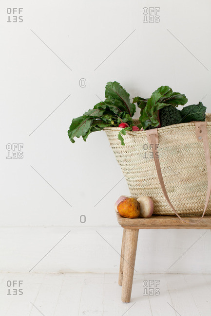 Vegetables in Market Basket