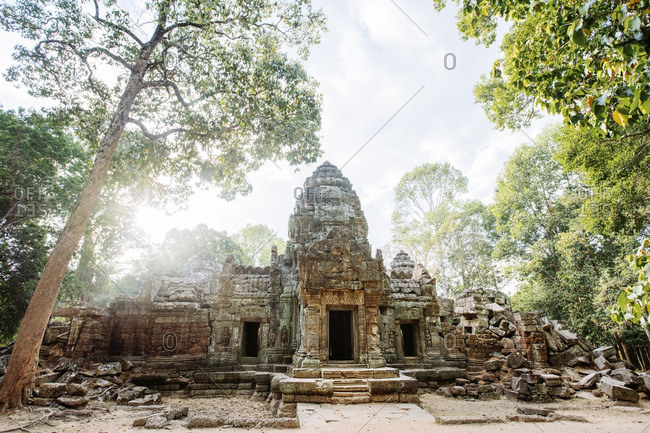 Angkor Wat temple against sky