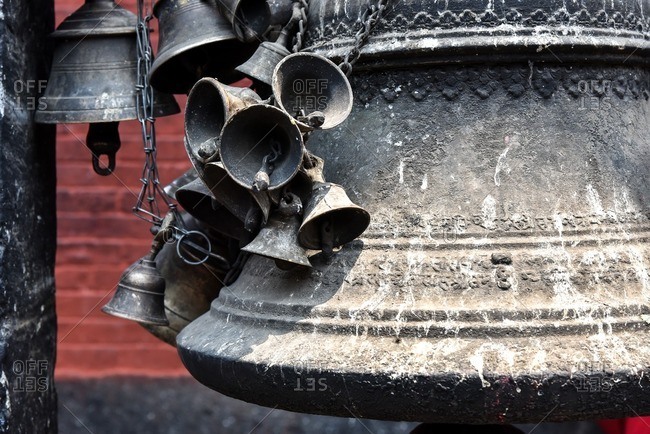 Metal bells in Kathmandu