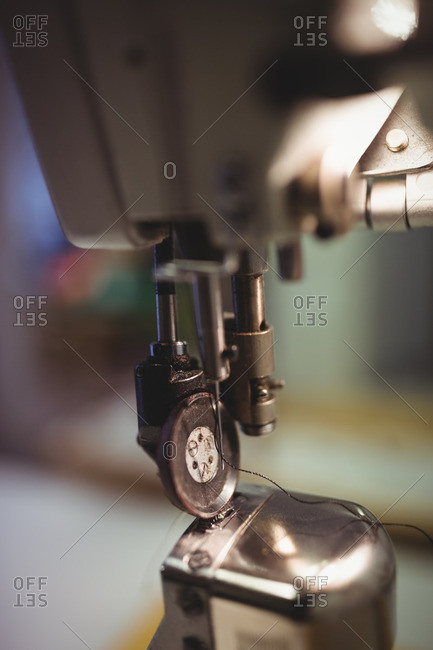 Close-up of a cobbler machine in iron
