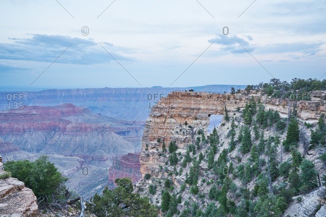 Angel\'s Window at the North Rim of the Grand Canyon National Park in Arizona