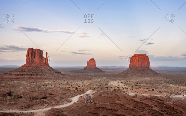 View of Monument valley National Park