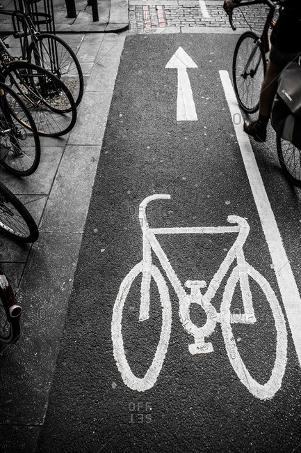 Bicycle route in London