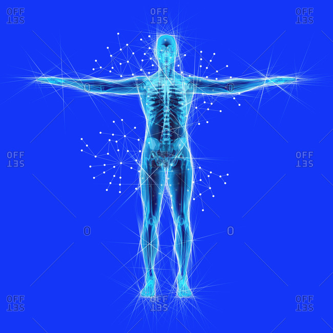 Atomic Structure Of The Body Illustration Stock Photo OFFSET