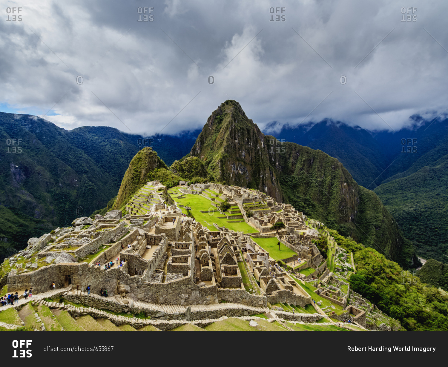 Machu Picchu Ruins UNESCO World Heritage Site Cusco Region Peru