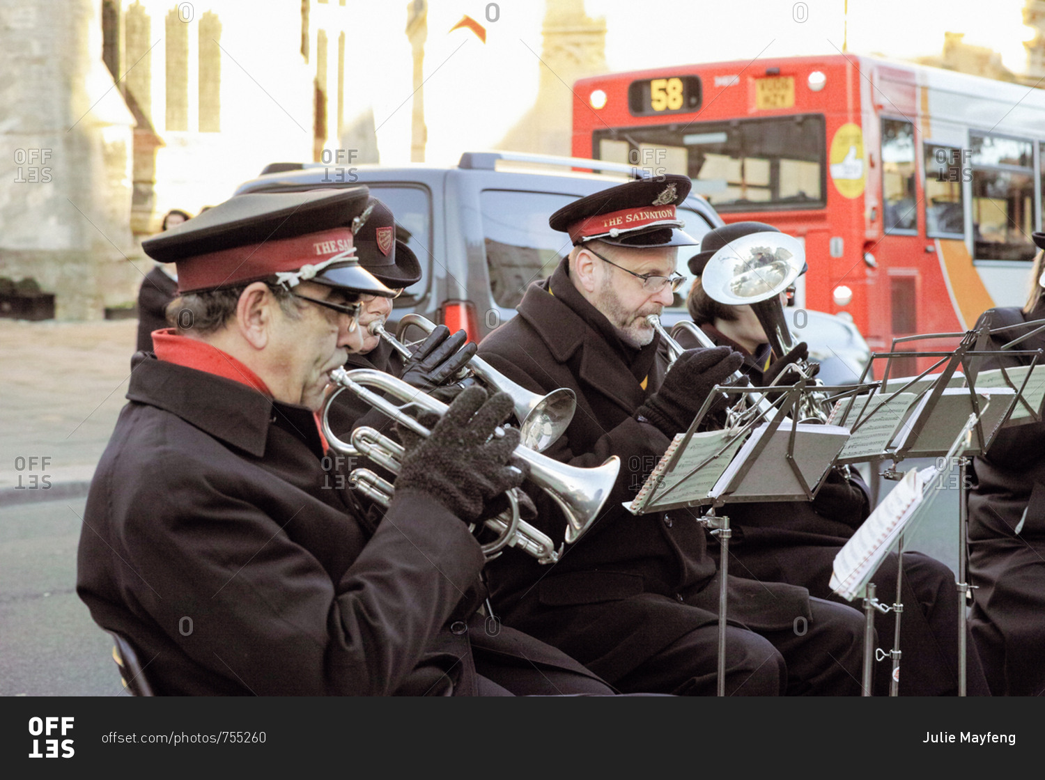 Cirencester ENGLAND December 13 2014 Salvation Army Brass Band