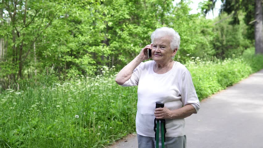 White haired granny