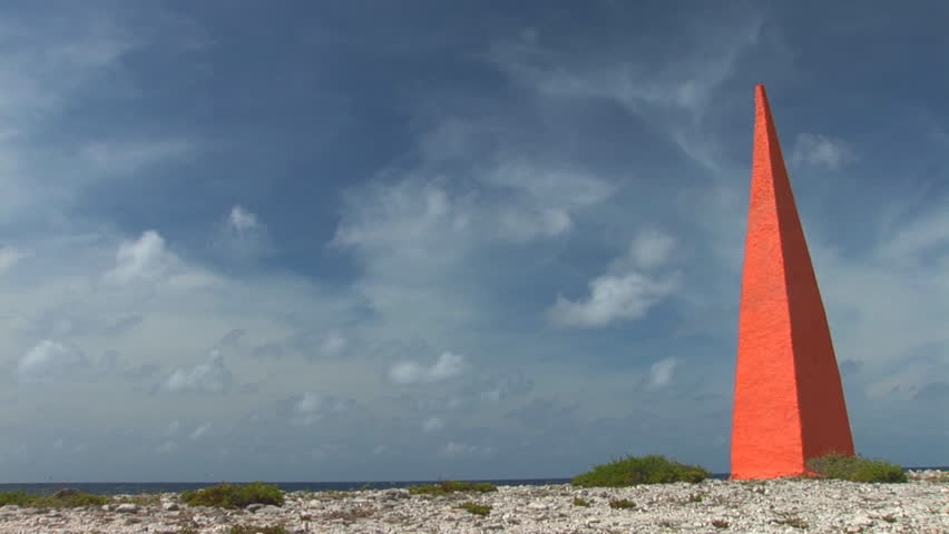 Red beacon. Shot on Bonaire, Netherlands Antilles.