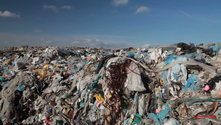 Landfill garbage