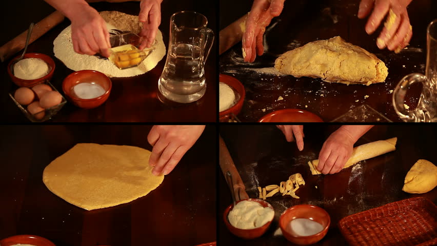 Preparing italian pasta composition. All ingredients.