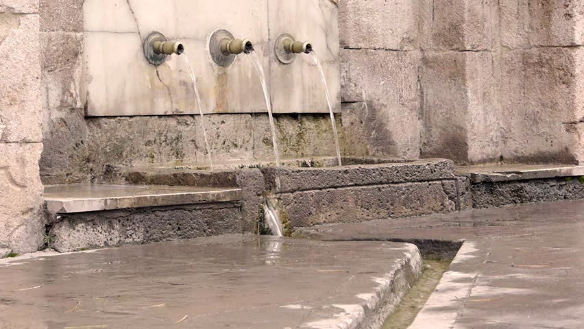 Ottoman style anatolian historical fountain 