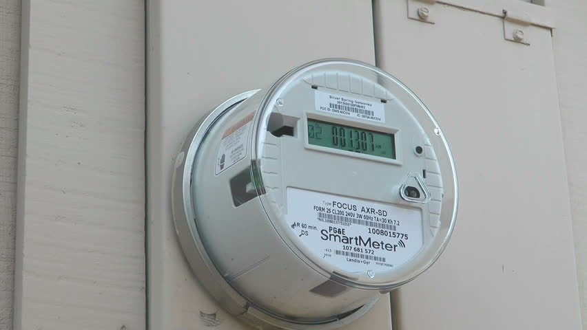 CALIFORNIA - CIRCA 2011: PG&E  installs electric SmartMeters on residential and commercial buildings.  SmartMeters have the ability to tell customers how much energy they are using in real time.