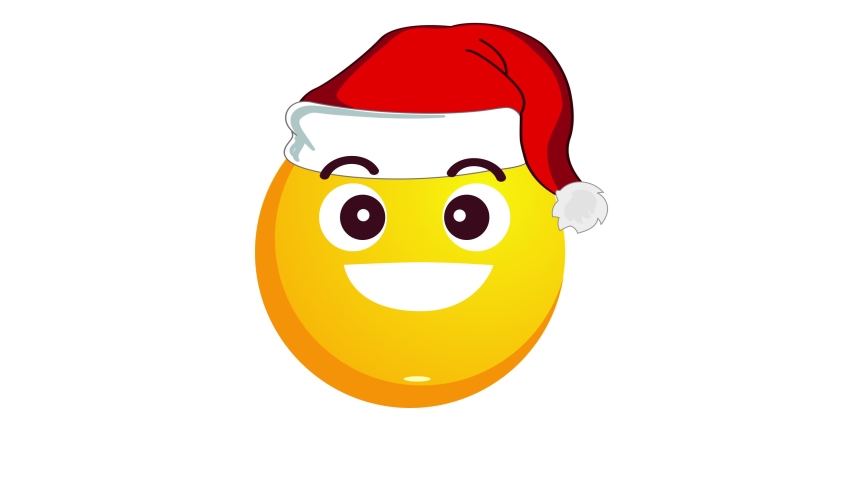 Christmas Emoticon Stock Video Footage 4K And HD Video Clips