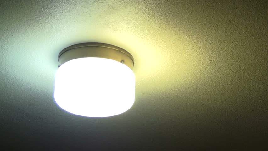 Sequence of various household light bulbs and lamps turning off