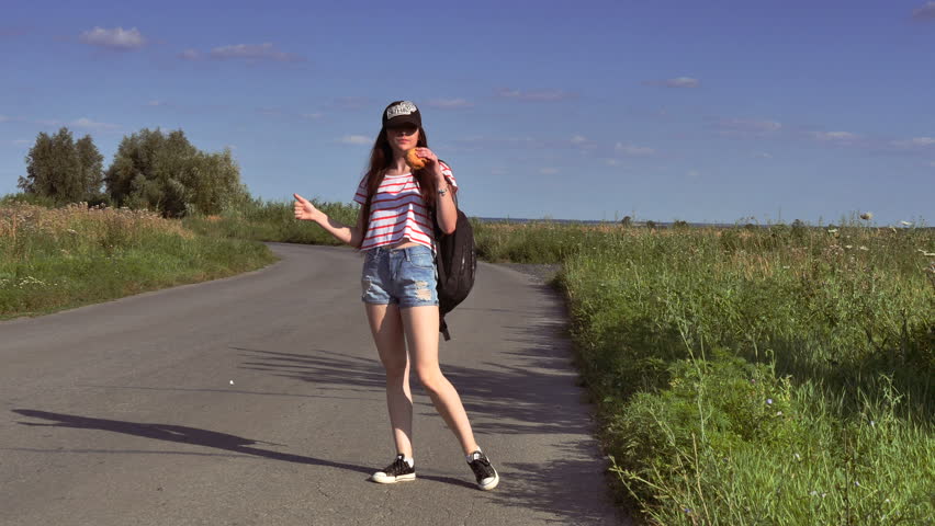 Hitchhiker girl