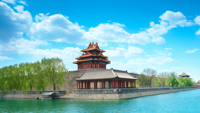 Forbidden City , Beijing, China Timelapse 
