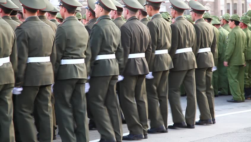 CHELABINSK, RUSSIA - MAY 7: Dress rehearsal of Military Parade in celebration of the  66th anniversary of Victory in Great Patriotic War on May 7, 2011 in Chelabinsk, Russia.