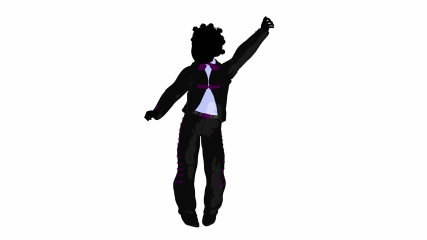 African american mariachi boy illustration silhouette illustration on a white background