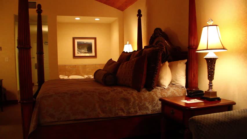 A beautiful bedroom (dolly shot)