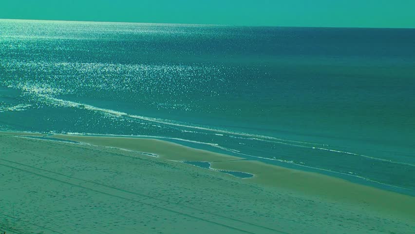 video of Gulf of Mexico with Pelicans in Flight 
