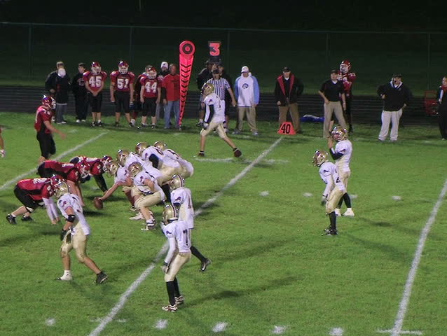 Receiver Gets Tackled
