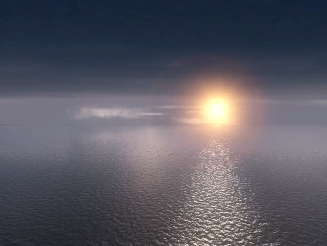 flight above the water