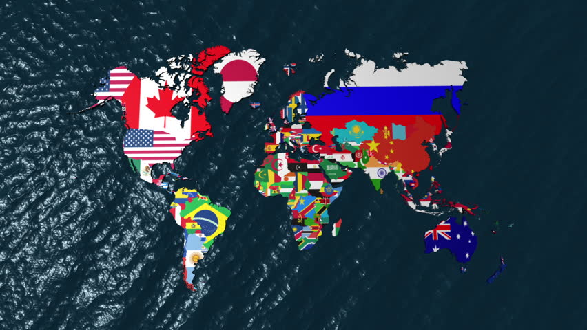 Afghanistan 3D Flag World Slow Zoom NO Clouds