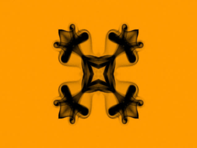 Yellow Psychedelic Abstract