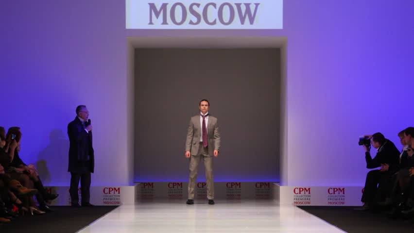 MOSCOW - FEBRUARY 22: Man wears gray suit from Slava Zaytzev and walks the catwalk in the Collection Premiere Moscow, on February 22, 2011 in Moscow, Russia. 