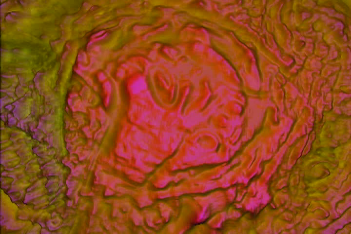 orange and purple lava