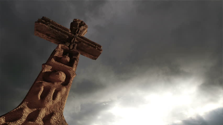 Aztec Maya Inca Cross Clouds Timelapse Realistic 3D render cross composited with real clouds timelapse footage.
